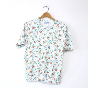 Vintage Flower T Shirt Small